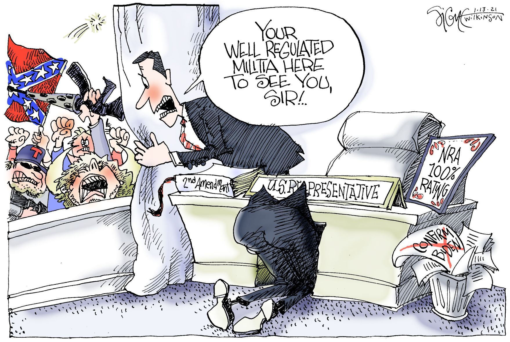 Signe Wilkinson cartoon